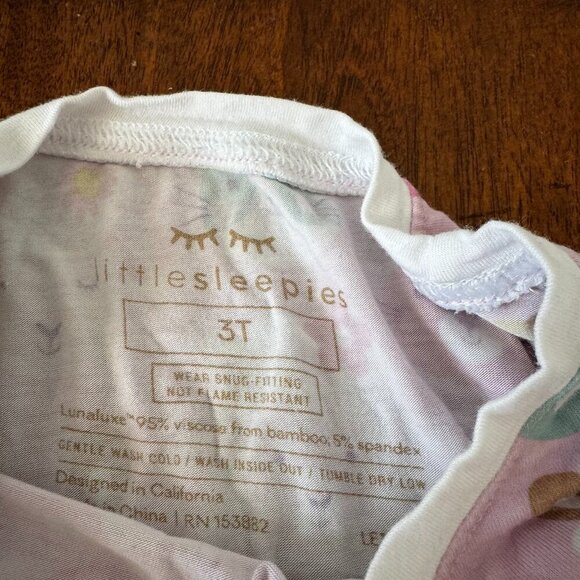 Little Sleepies Pink Pastel Parade Pajamas - Picture 2 of 9